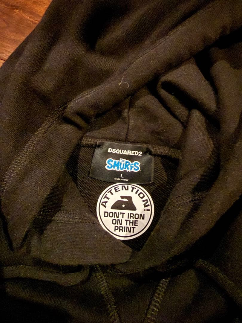 値下げ！超美品！dsquared2 スマーフコラボパーカーL
