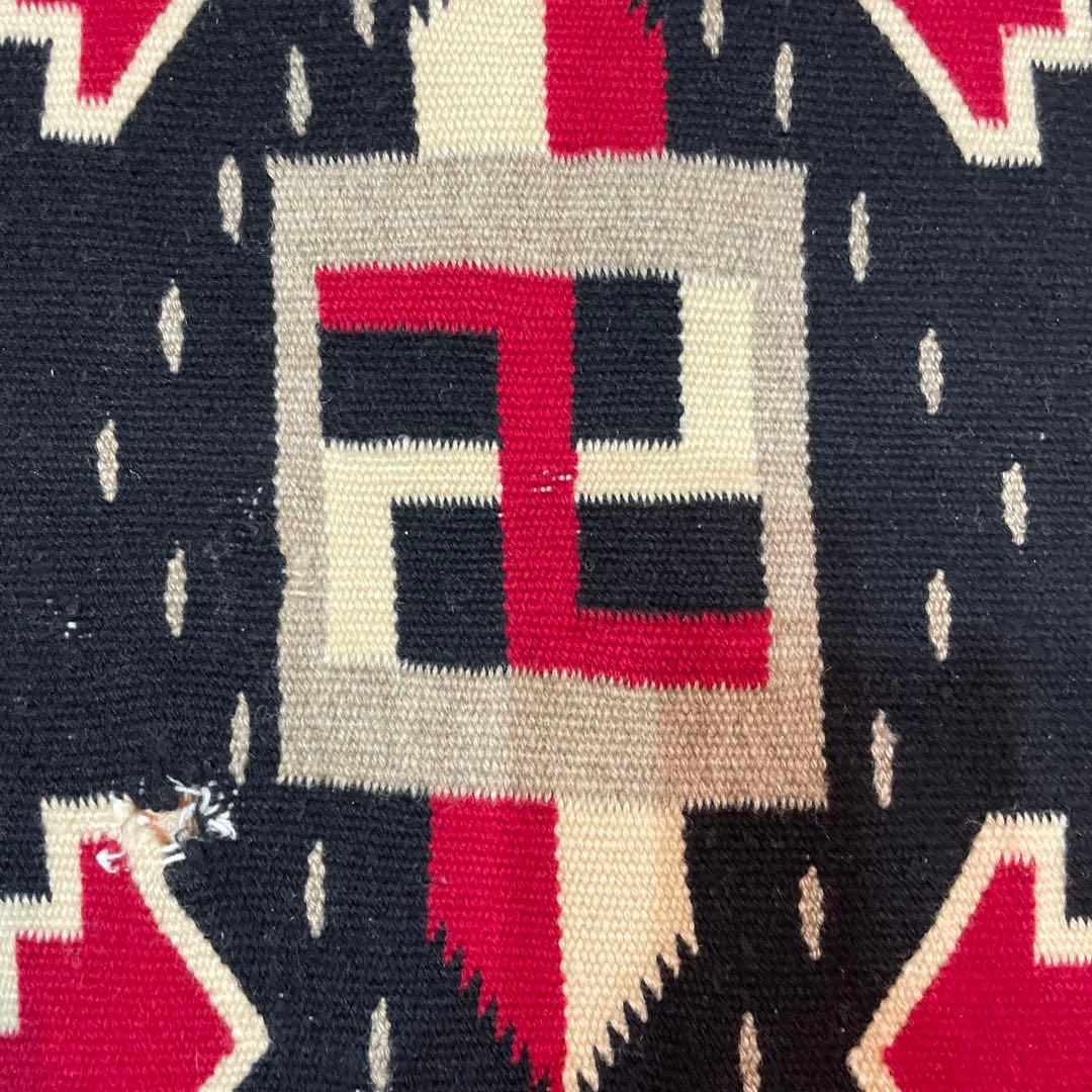 スワスティカ　ナバホ　卍　20S 30Sネイティブアメリカンデザイン ラグ