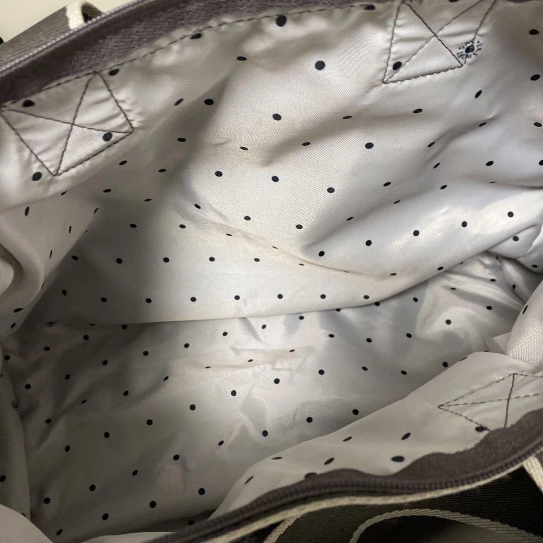 未使用に近い　レスポートサック　2wayミニボストンバッグ　マザーズバッググレー