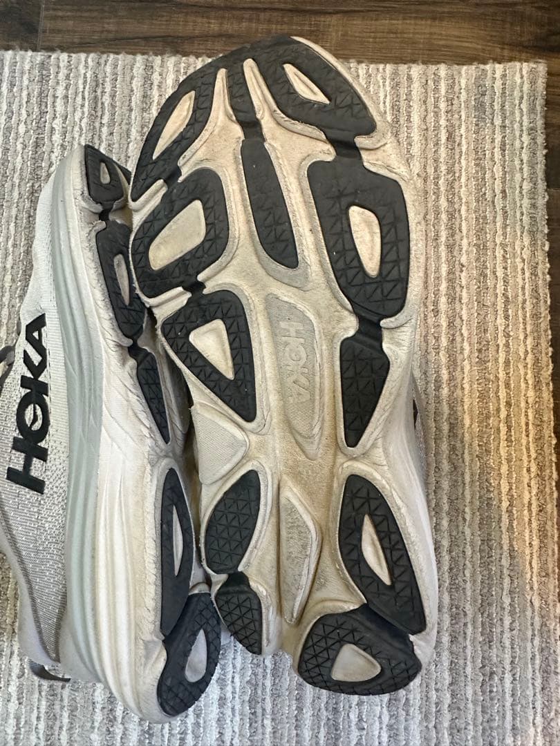 HOKA BONDI 8 グレー メッシュスニーカー 29cm