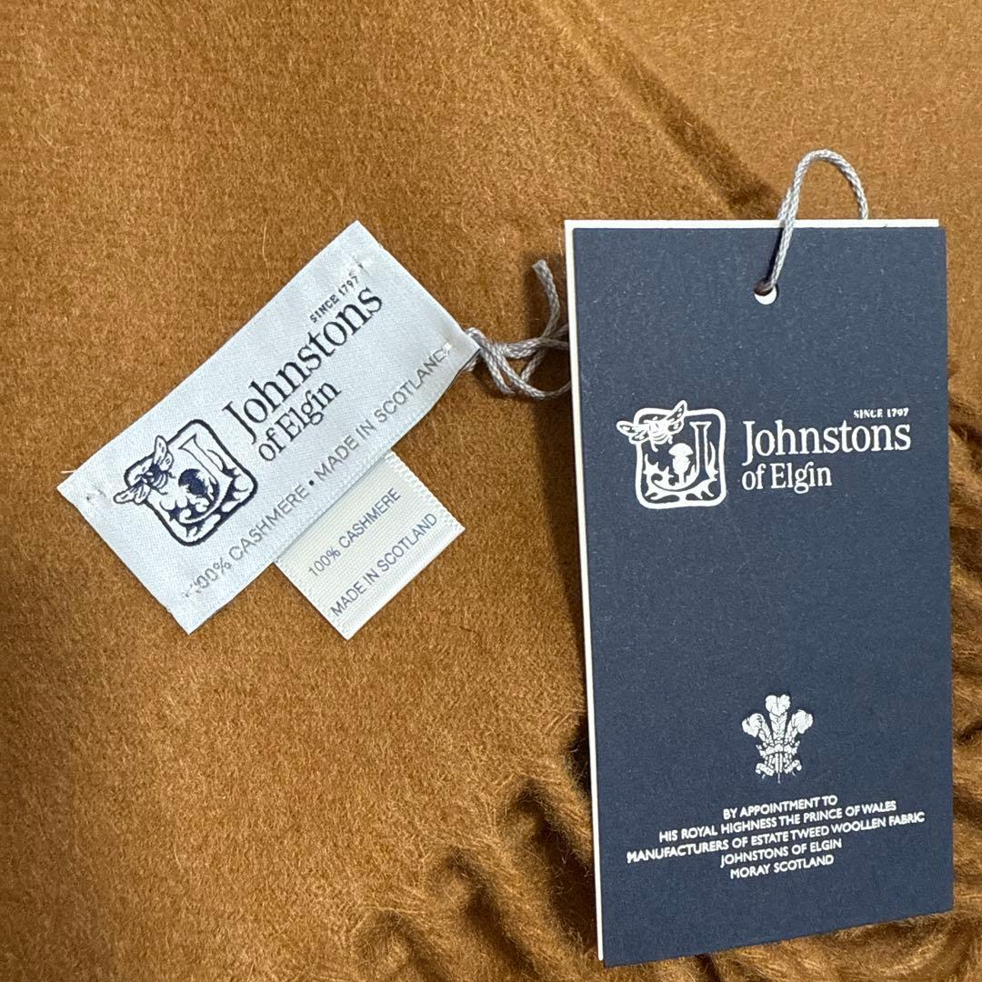新品タグ付大判Johnstons of Elginカシミヤストールジョンストンズ