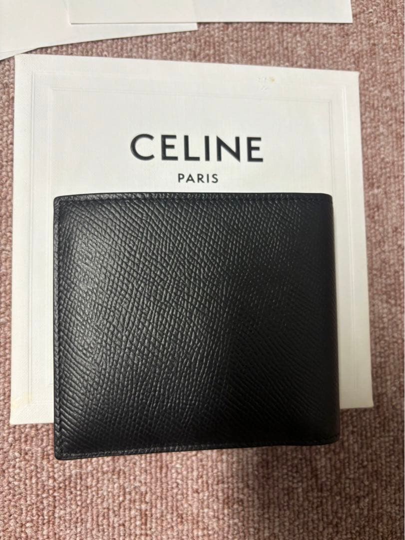 CELINE バイフォールドウォレット/グレインドカーフスキン