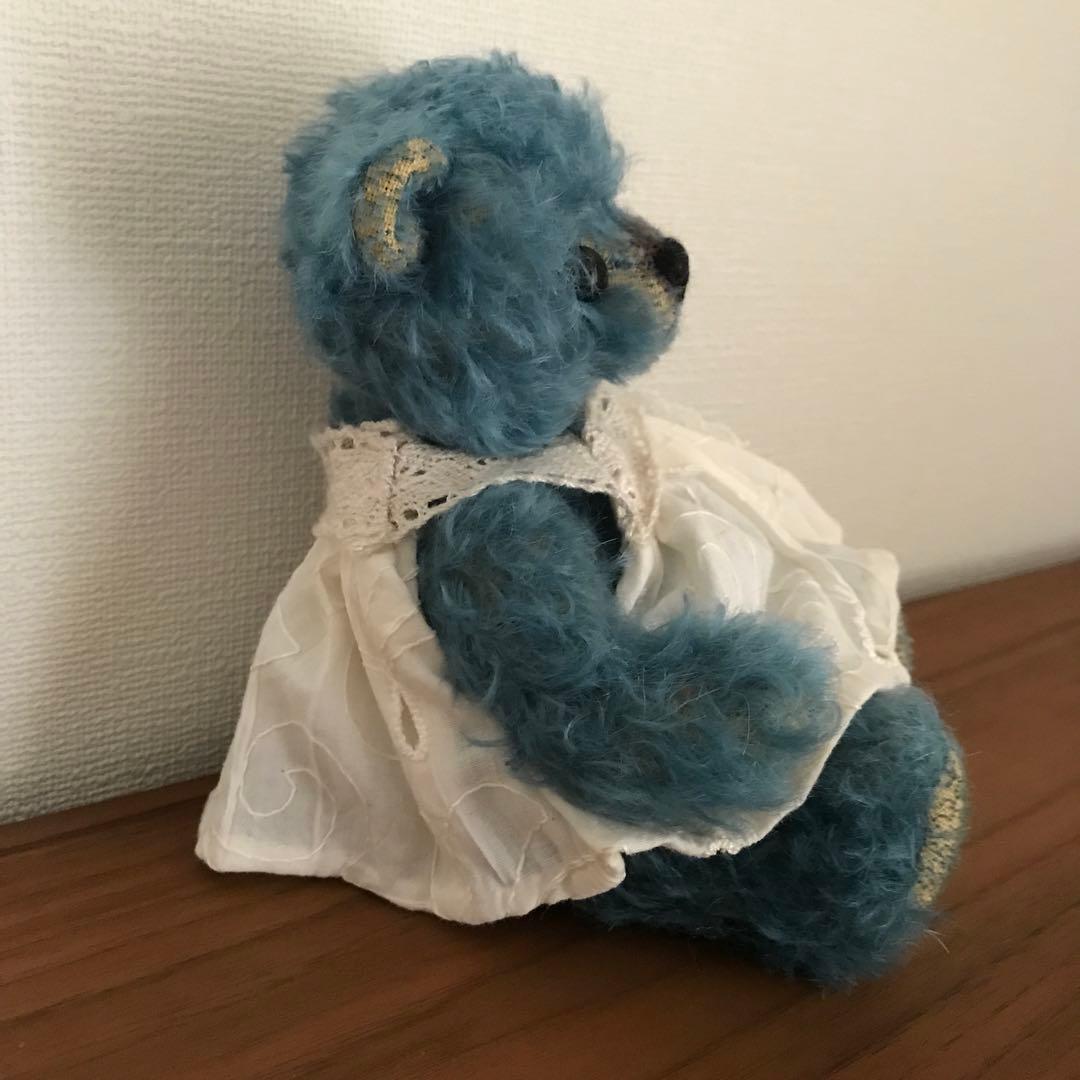 ブルーモヘア テディベア19㎝ ／作家様