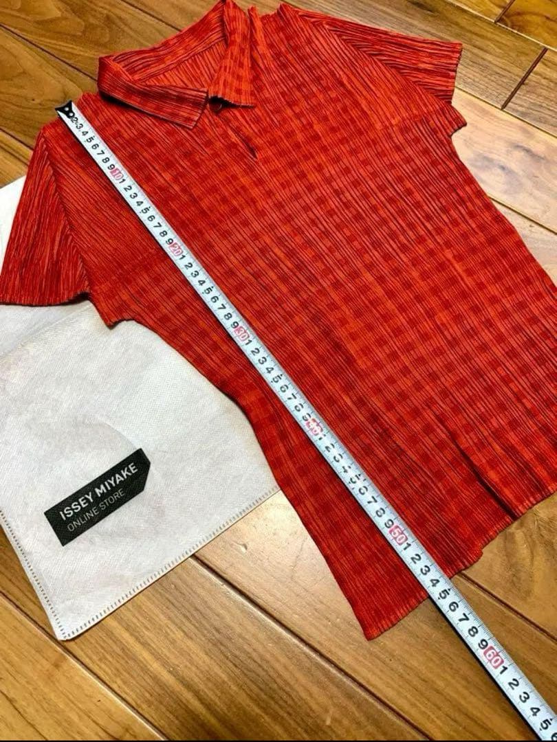 美品　PLEATS PLEASE チェック柄 トップス