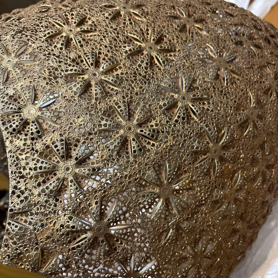 ヴィンテージ モロッコハンドメイド クラシック照明 ゴールド