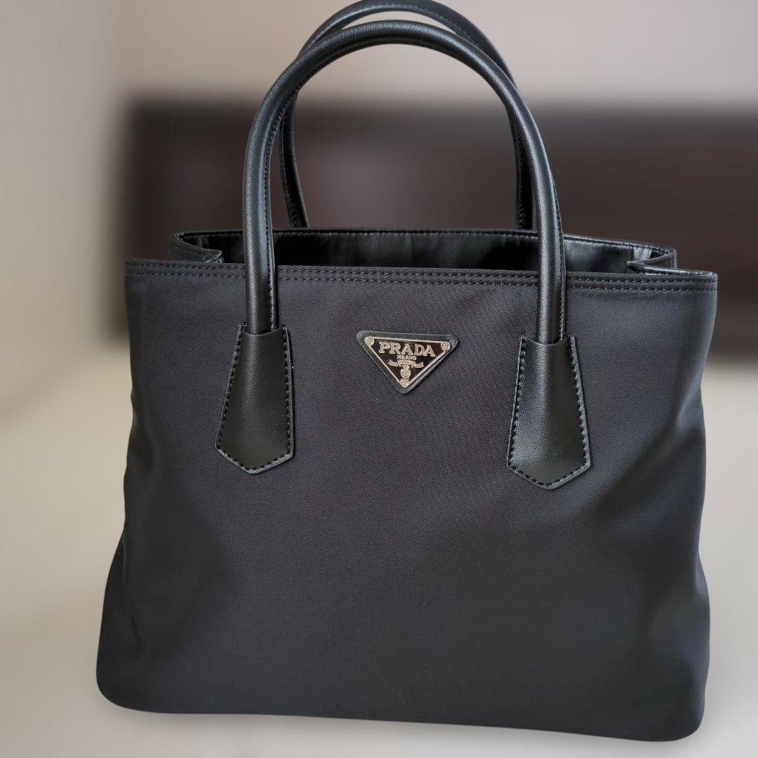 PRADA ブラック ナイロントートバッグ ショルダーバック