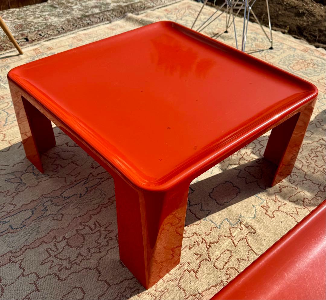 マリオ・ベリーニ アマンタ テーブル 赤 B&B Italia ヴィンテージ