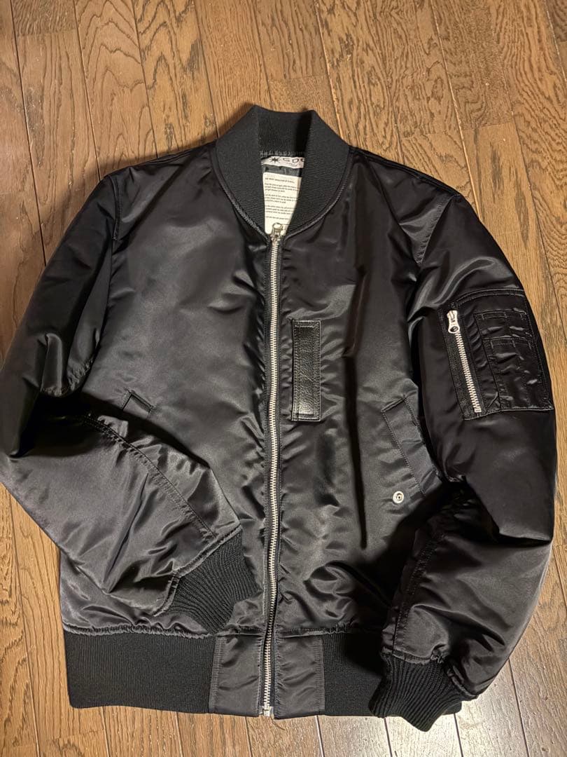 GDC MA-1 フライトジャケット ブラック S