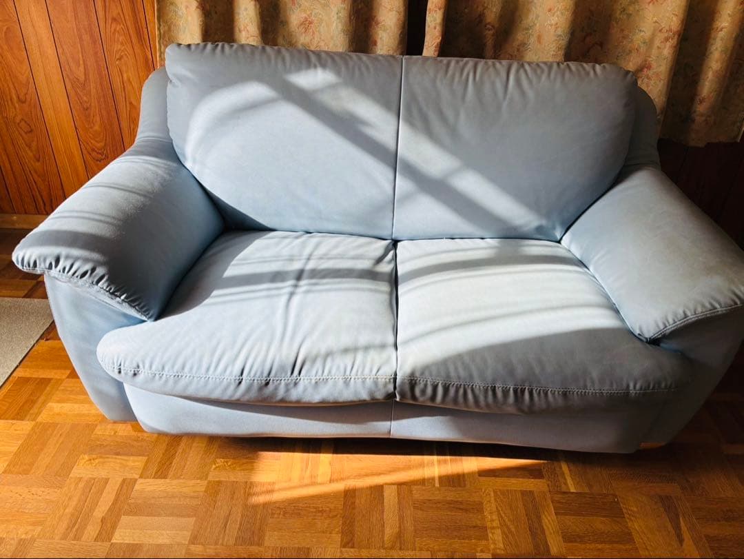 福岡発 合皮 レザー 座椅子 チェア 2人掛け ソファー ソファ 椅子 イス