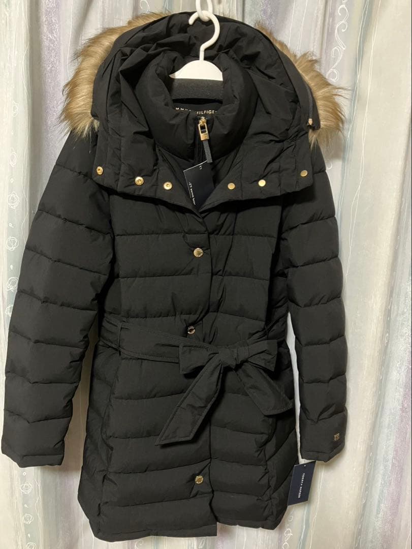  トミーヒルフィガー ブラックダウンジャケット L