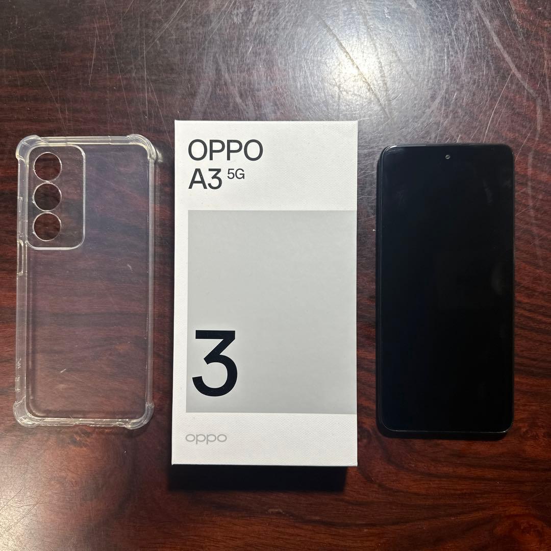 OPPO A3 5G 本体 クリアケース付き