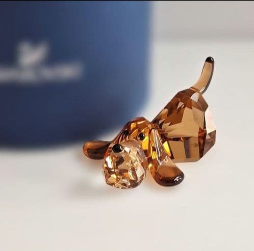 【極美品】SWAROVSKI　スワロフスキー　バセットバウンド　犬　置物