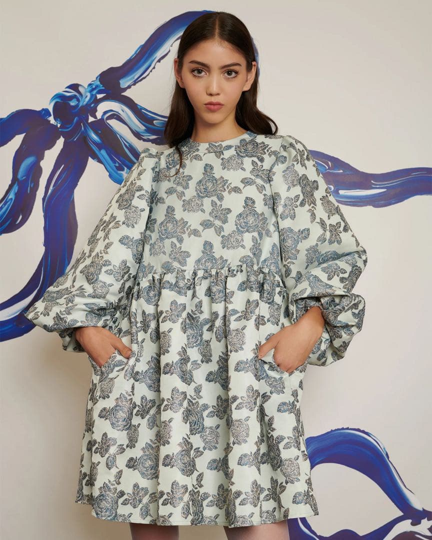 ワンピース POPPY X SISTER JANE JACQUARD MINI DRESS