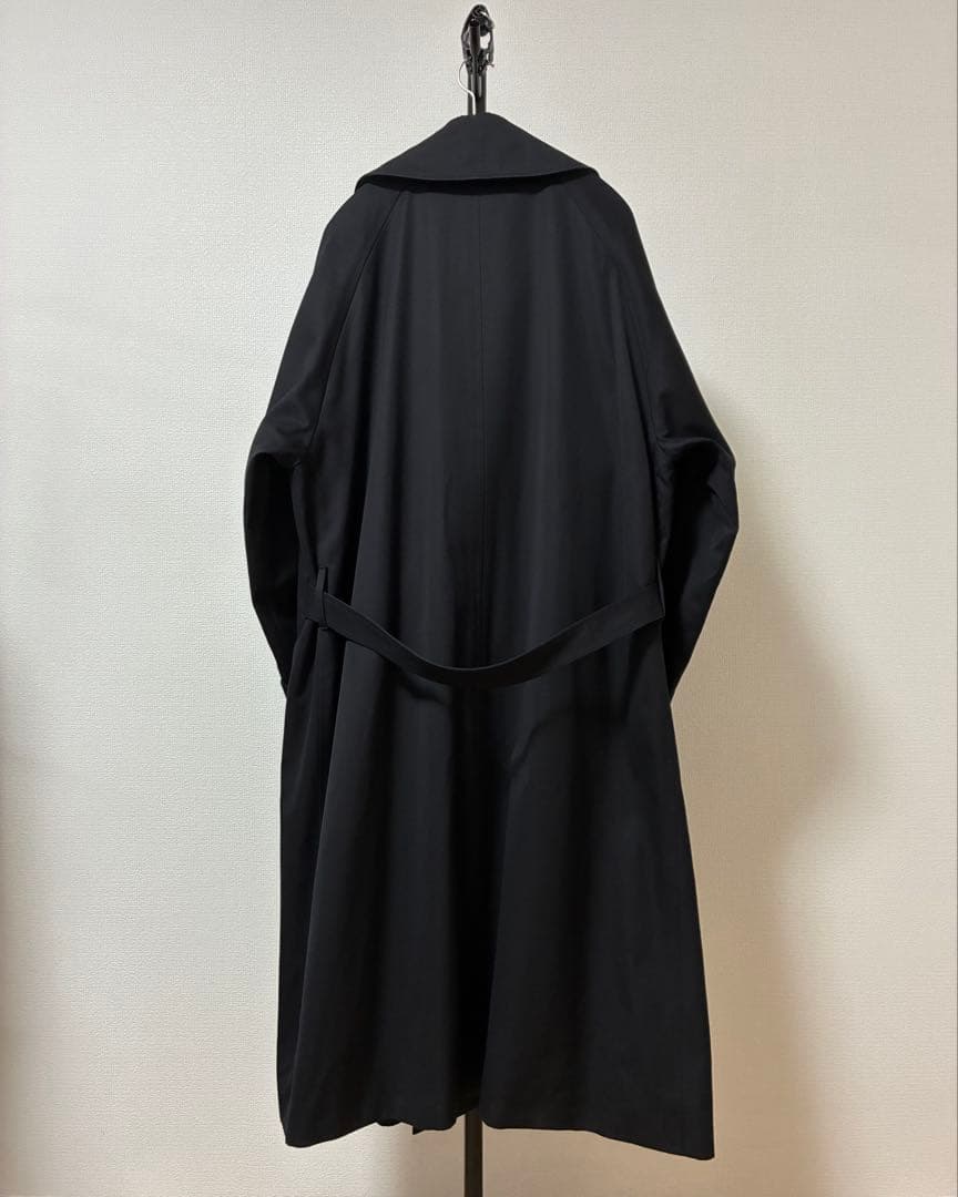 美品✨ 23ss サイズ3 コットンギャバ タイロッケンコート 黒 コモリ