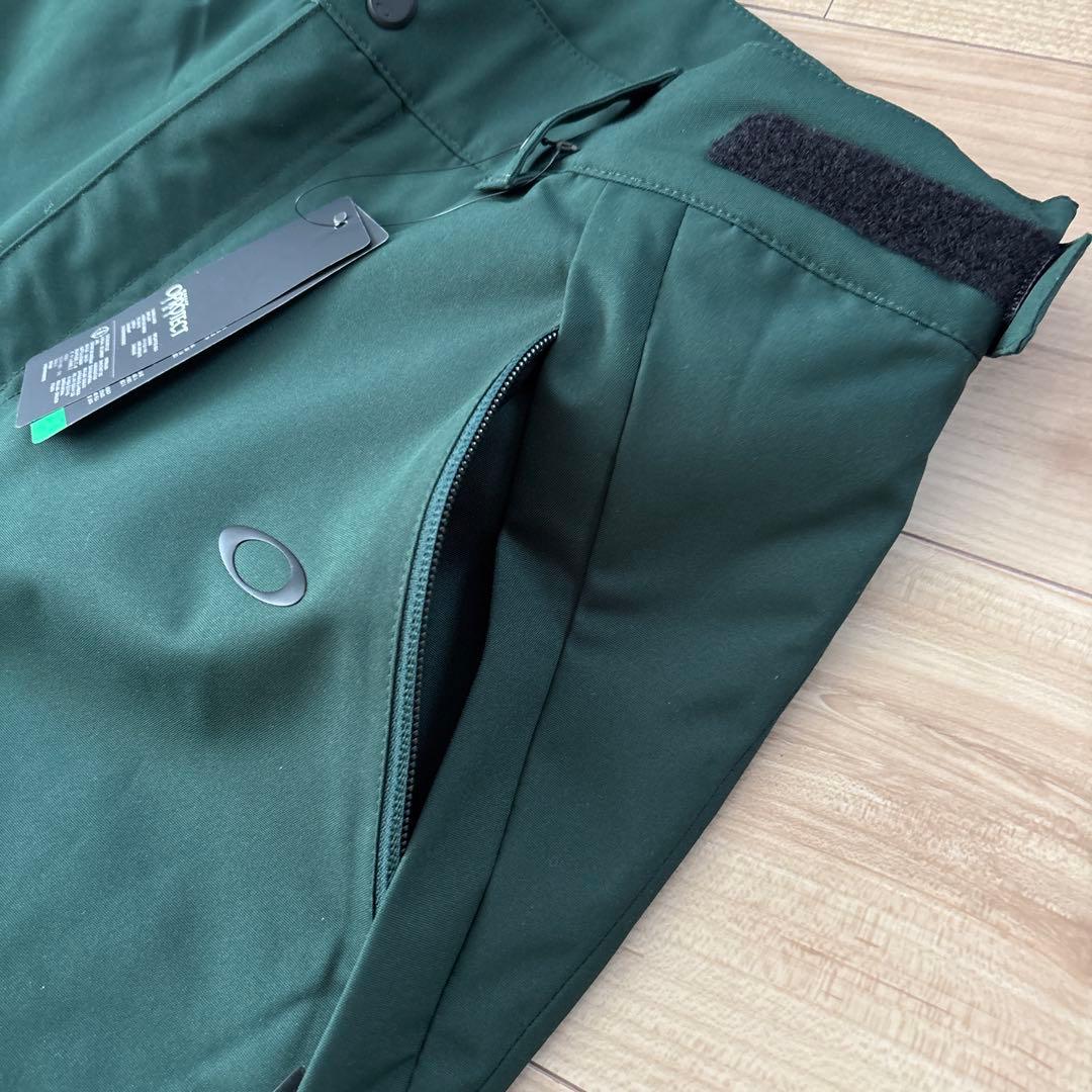 新品　オークリー　メンズ　スノーボードパンツ　グリーン　撥水　日本XLサイズ