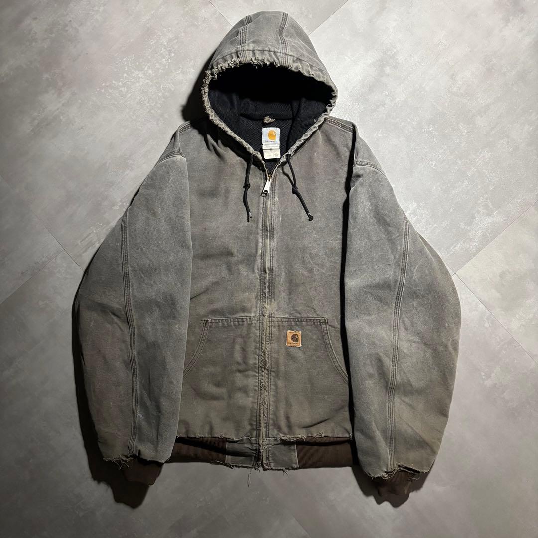 カーハート carhartt アクティブジャケット　ワークジャケット　ベージュ