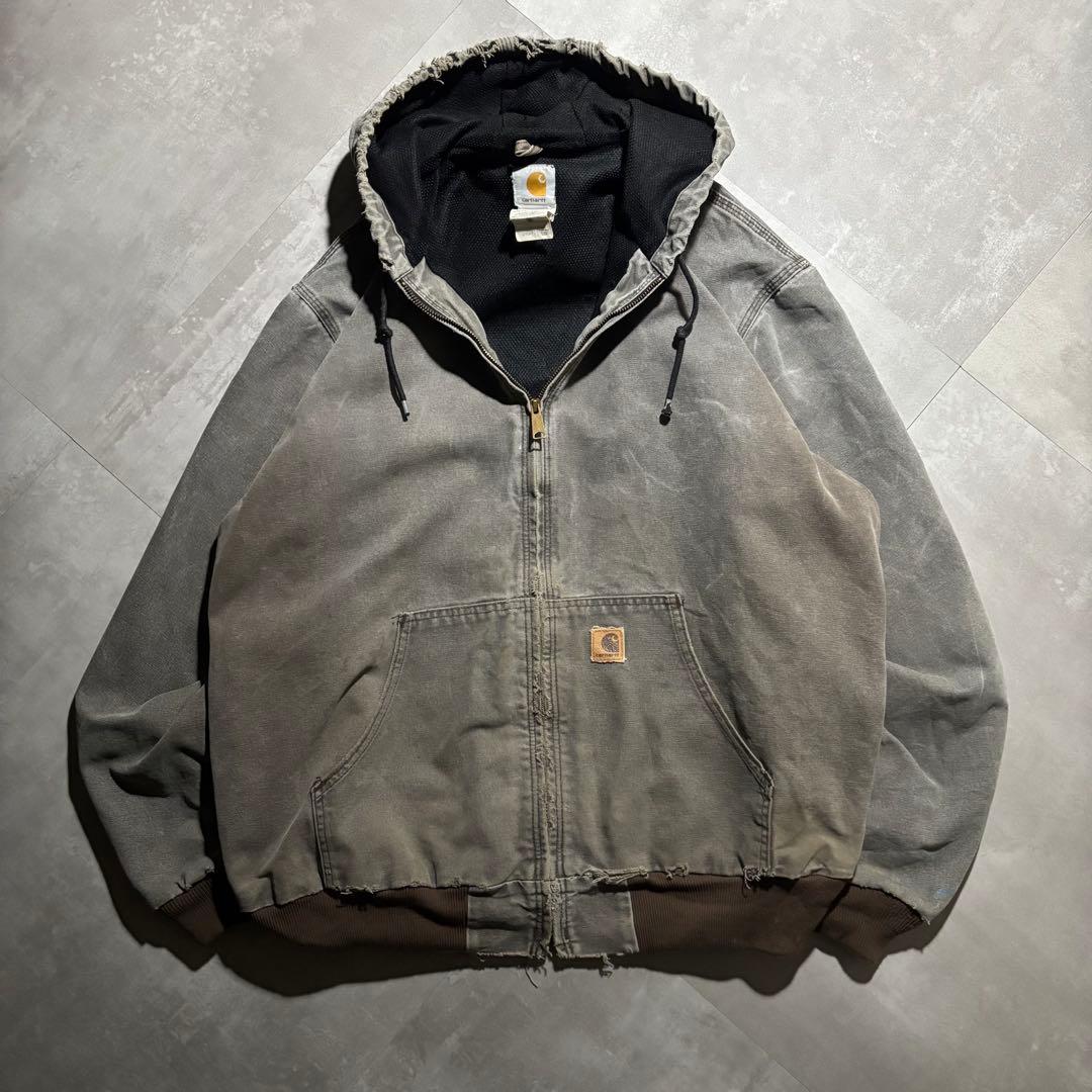 カーハート carhartt アクティブジャケット　ワークジャケット　ベージュ