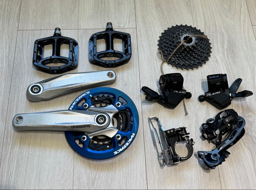 コンポーネントセット alivio deore ミックス 最終値下げ