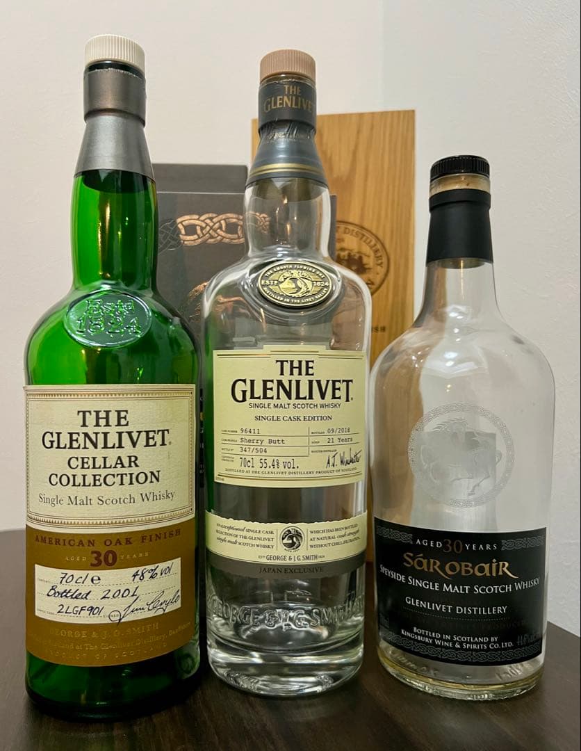 【グレンリベット】THE GLENLIVET 30年 21年　30年　空き瓶