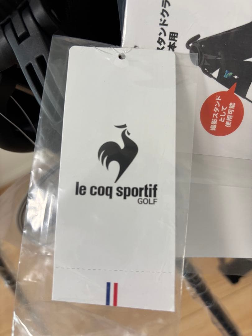 【新品未使用】LE COQ SPORTIF スタンド式キャディバッグ ネイビー