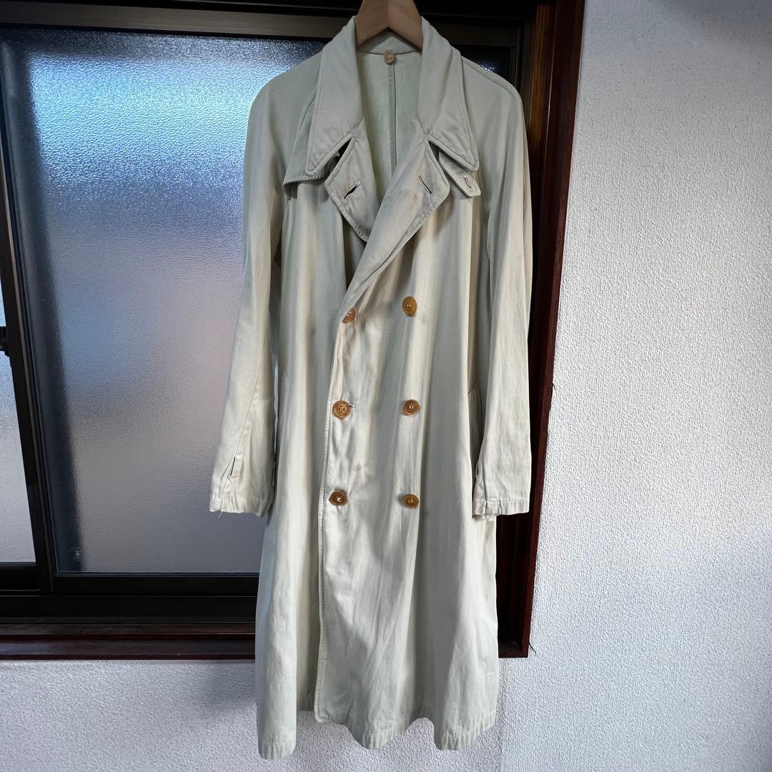 30s 40s french vintage トレンチコート ベージュ