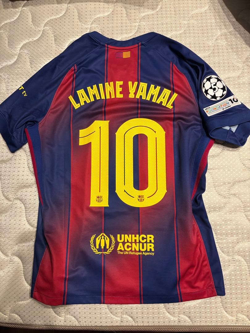 バルセロナ ラミンヤマル　ユニフォーム　CL 正規品　インポートL