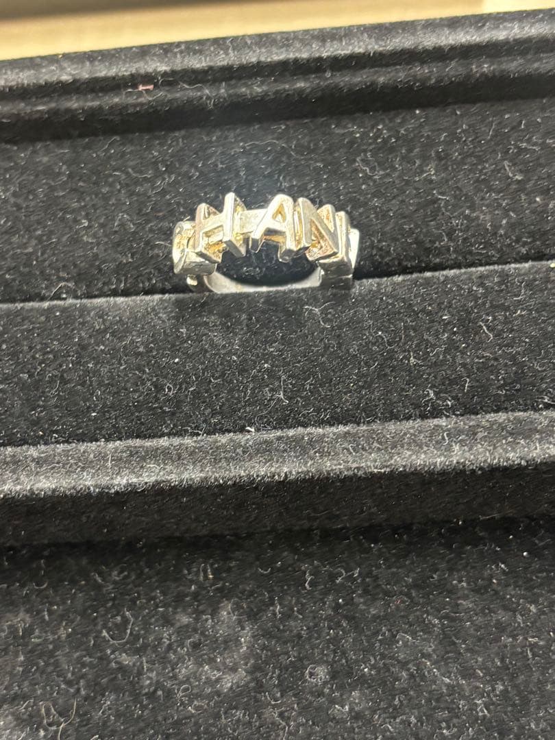 CHANEL (シャネル) CHANEL ロゴ リング シルバー 01P マメ有