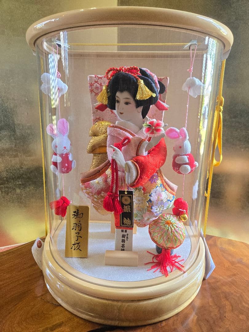 【展示品限り】正月飾り　羽子板　ケース飾り　※閉店セール　H22