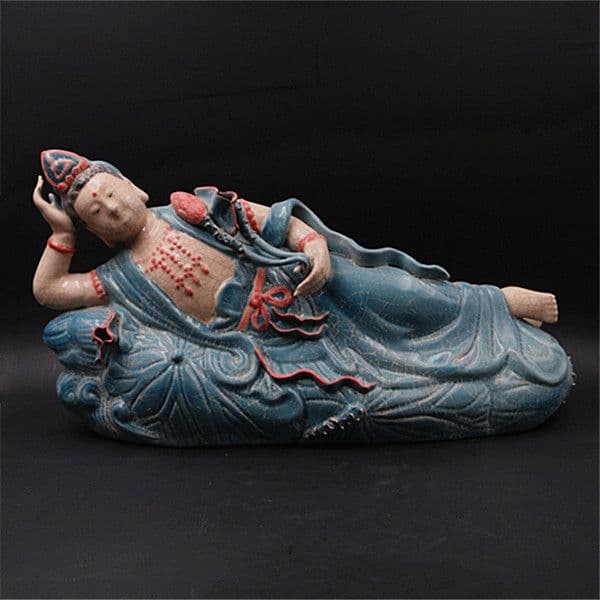 後周の柴窯は色彩の寝仏をプラスして、古い磁器、収蔵品、仏道の寺院は並べます。