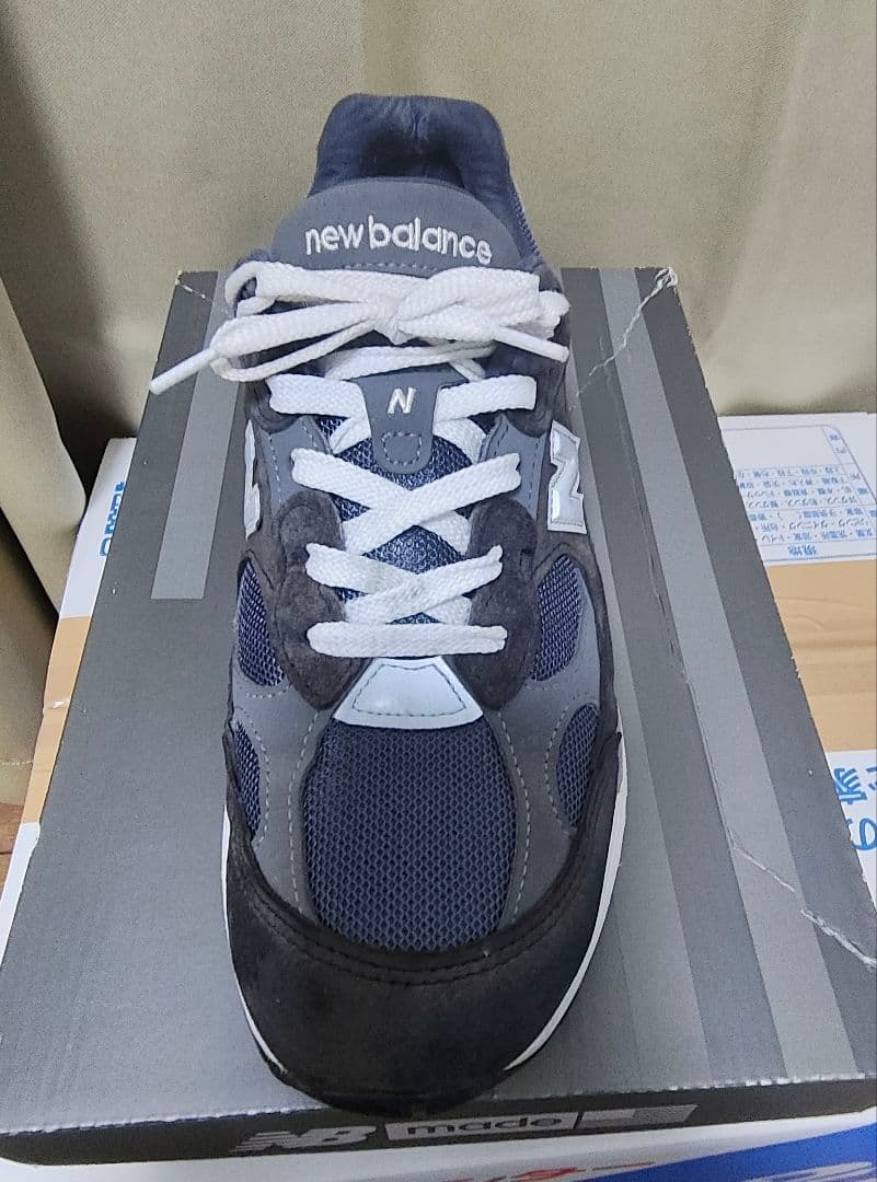 New Balance 992 ネイビー/グレー スニーカー