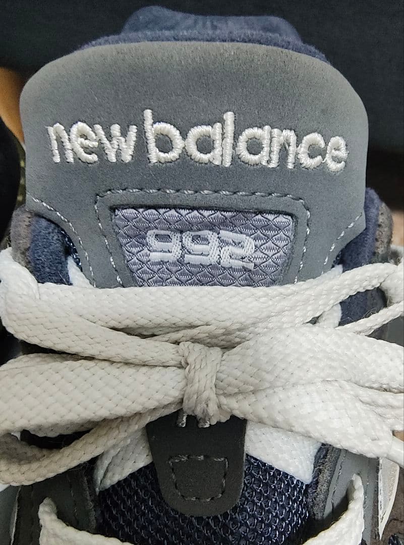New Balance 992 ネイビー/グレー スニーカー