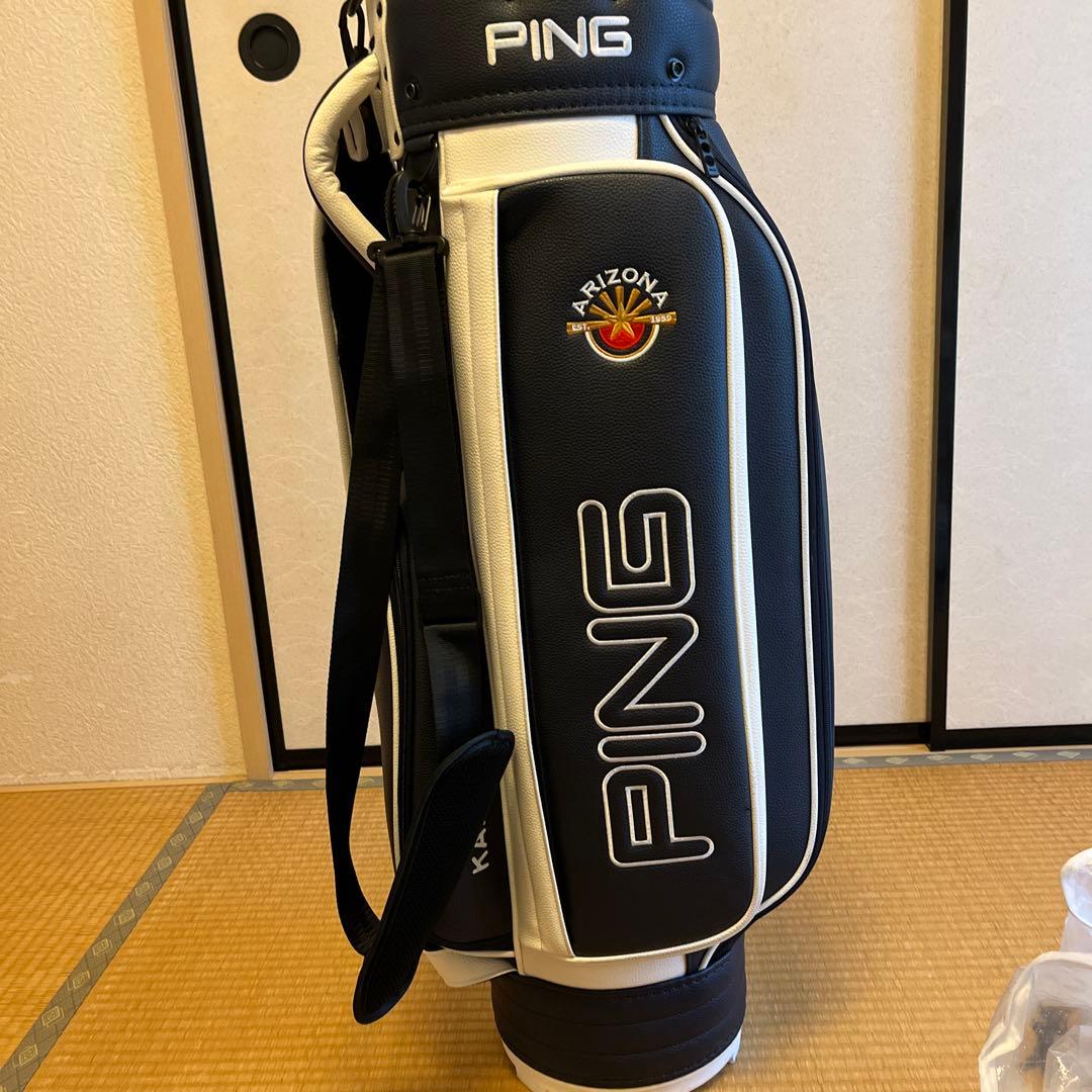 PING キャディバッグ 黒/白 Arizonaロゴ