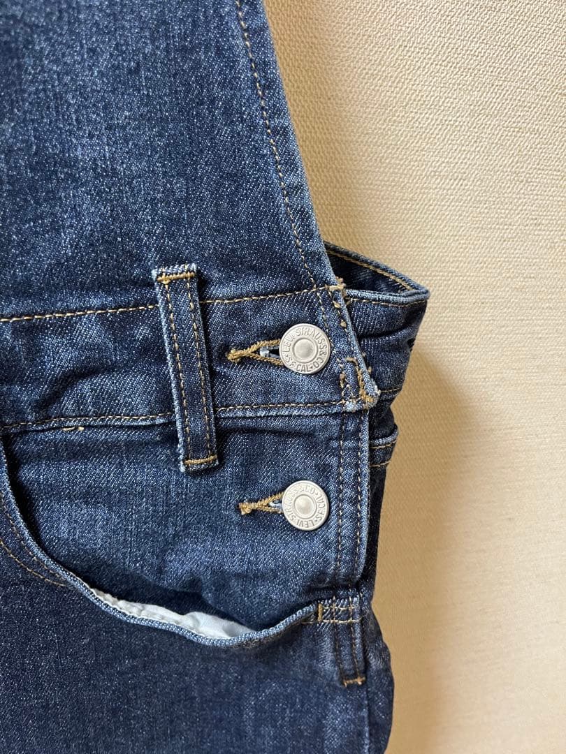 希少サイズ Levi's リーバイス デニムオーバーオール レディース 22W