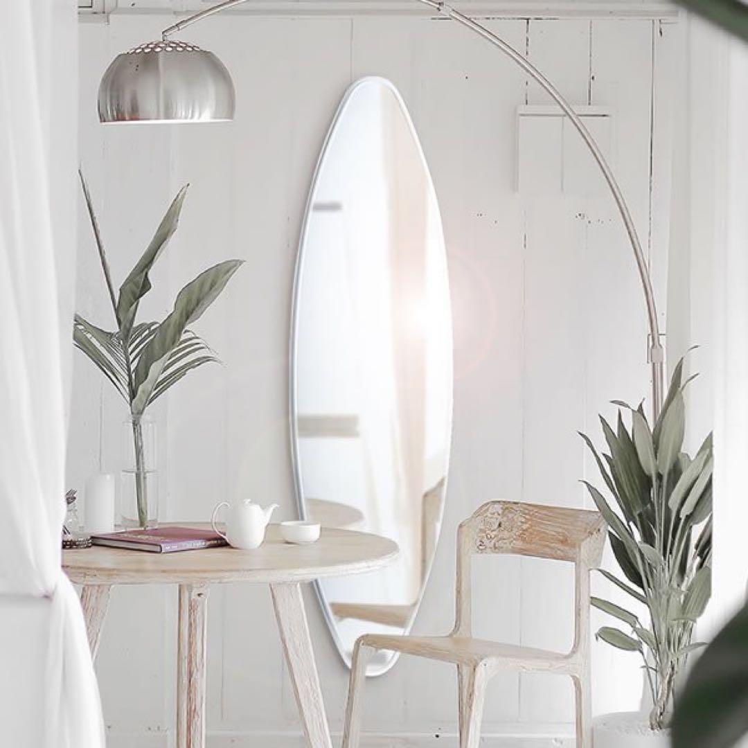 塩川光明堂 オーバル型 ウォールミラー H145cm