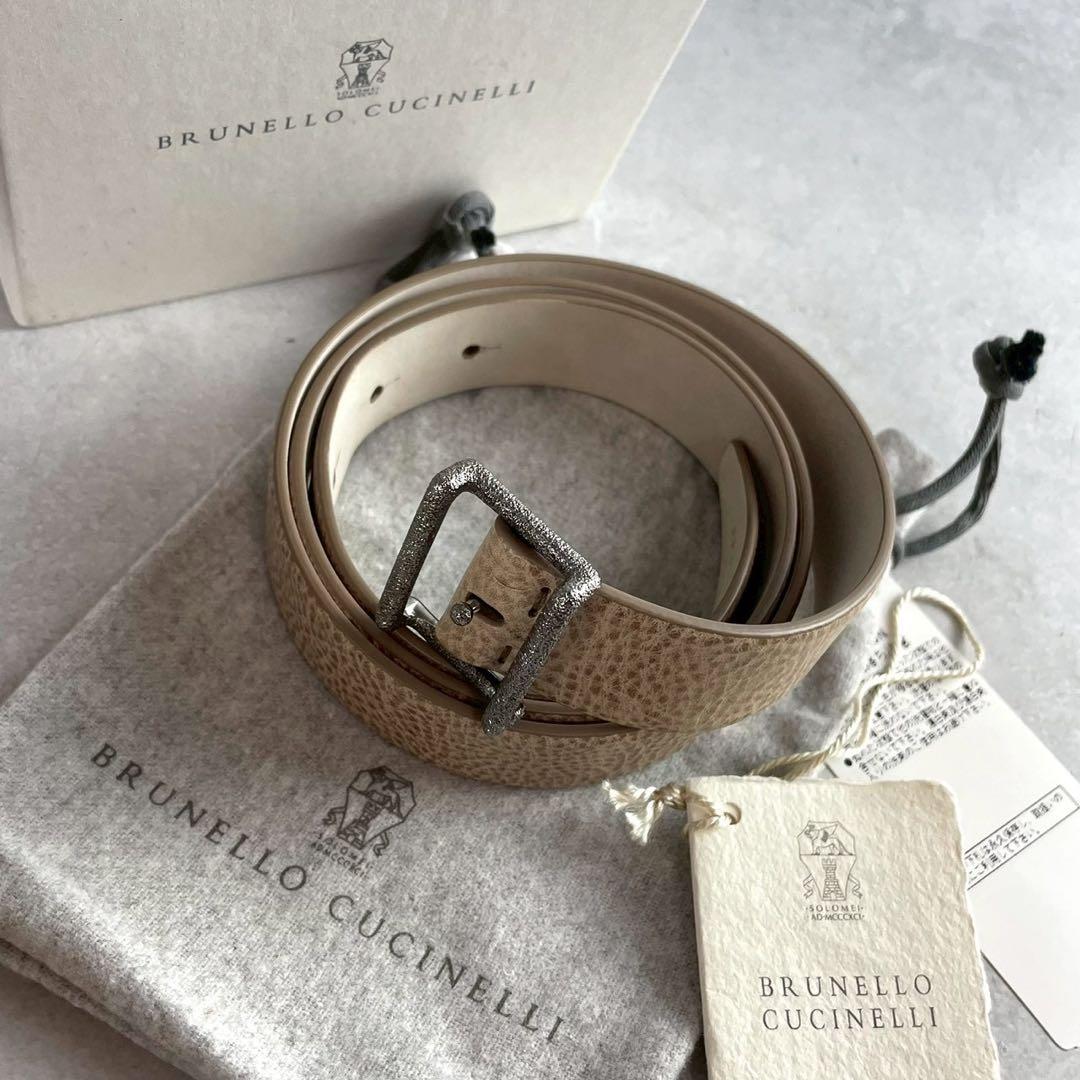 【極美品/タグ付き/箱付き】ブルネロクチネリ ベルト レザー 高級感◎
