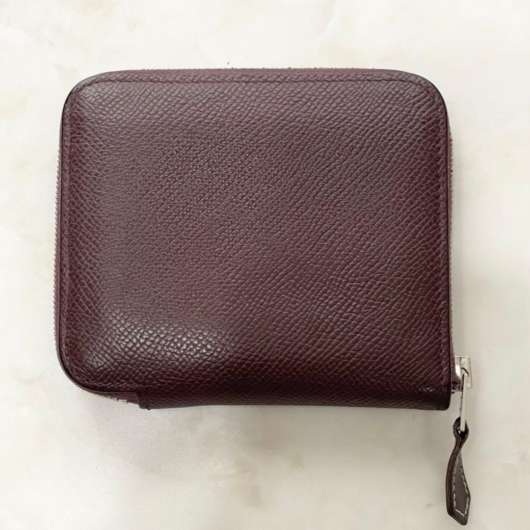 HERMES 財布 アザップシルクインコンパクト ボルドー コンパクトウォレット