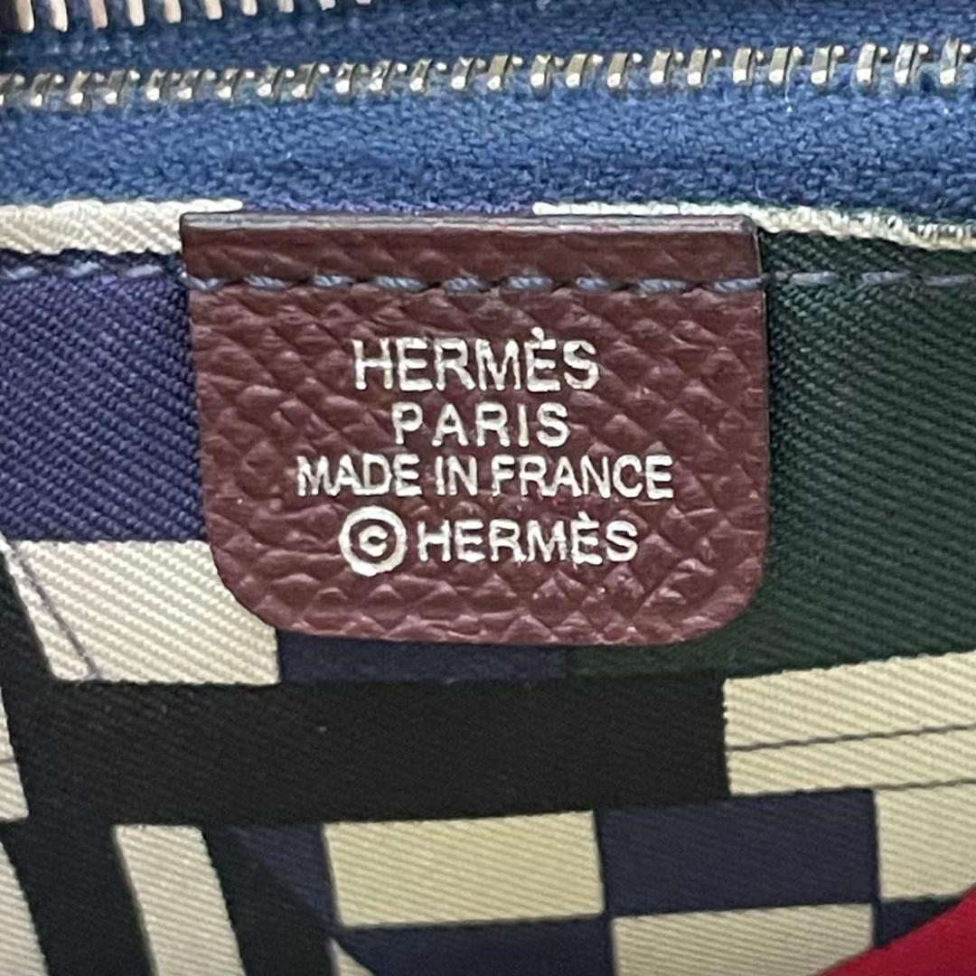 HERMES 財布 アザップシルクインコンパクト ボルドー コンパクトウォレット