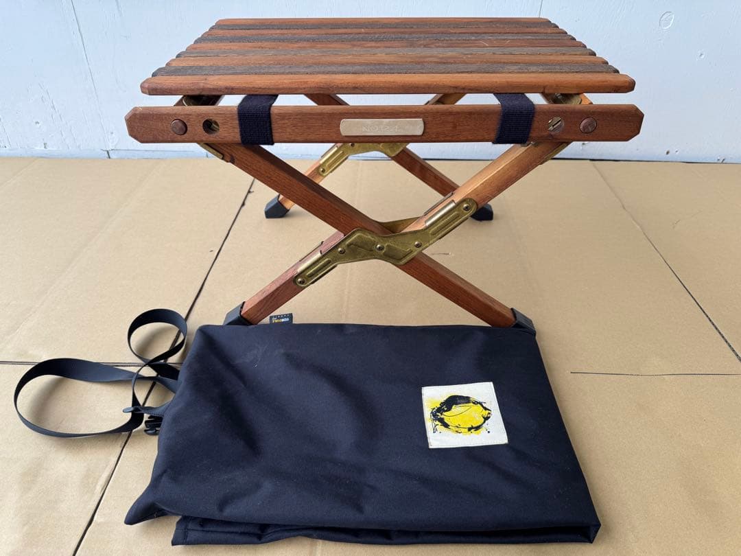 最終値下げ　 ノラズ　サイドテーブル特注品ウォールナット／ミリタリーNora's