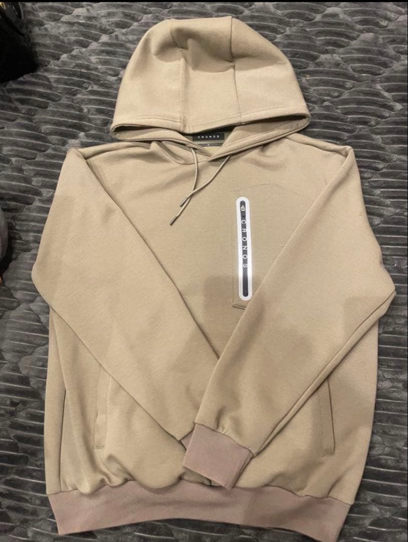クロノス セットアップ ベージュ S パーカー パンツ