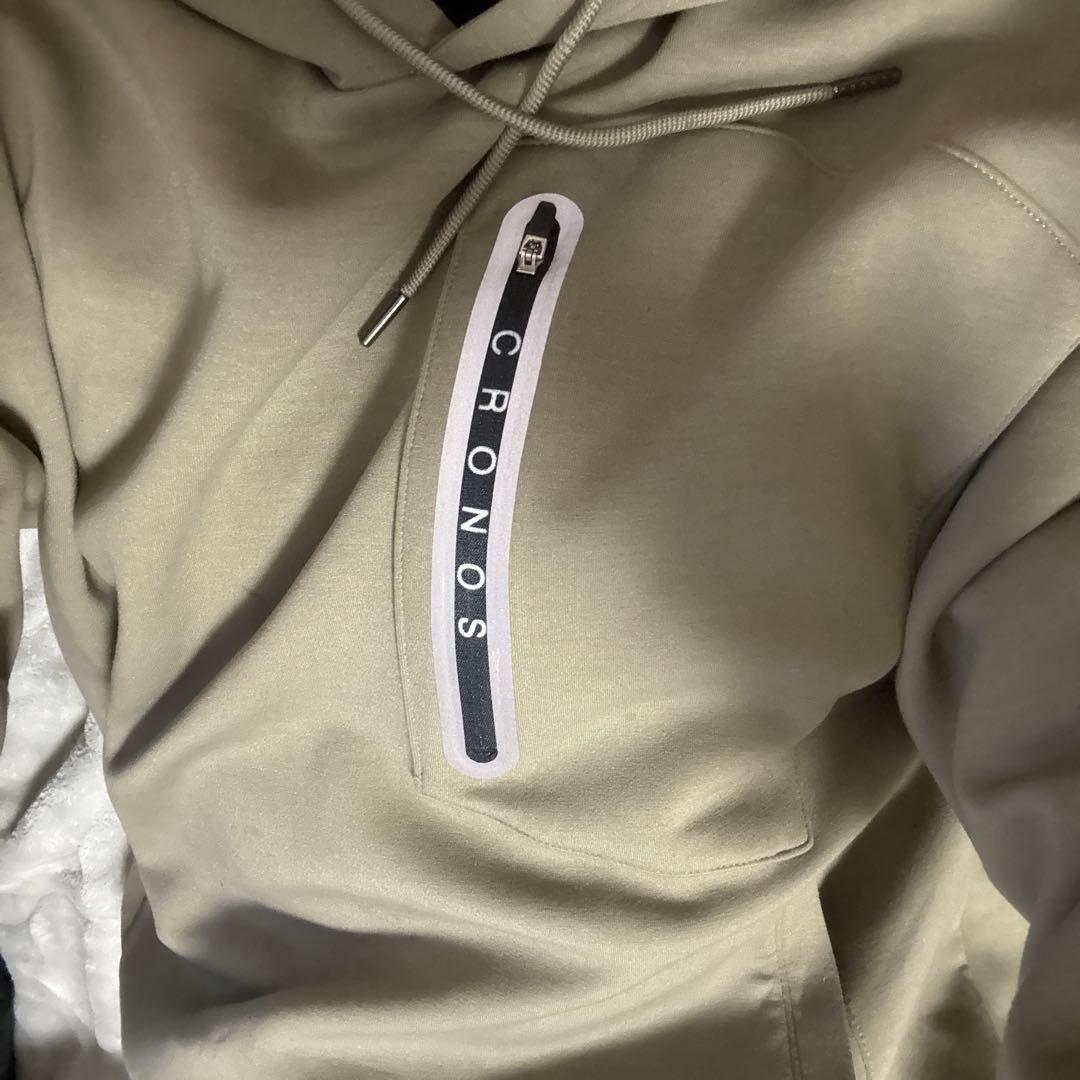 クロノス セットアップ ベージュ S パーカー パンツ