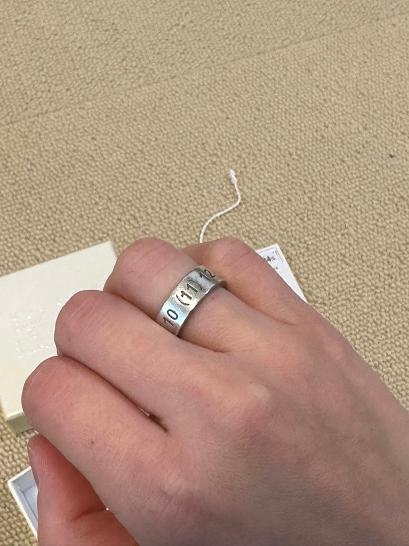Maison Margiela ナンバリングリング シルバー サイズ9