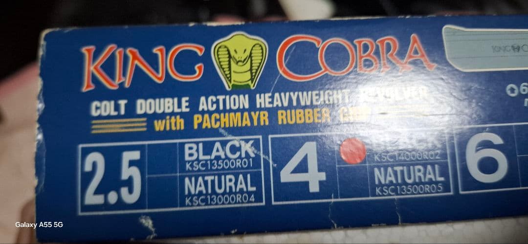 ksc コルト　キングコブラ　発火式　HW　モデルガン　スピードローダー　遊戯銃