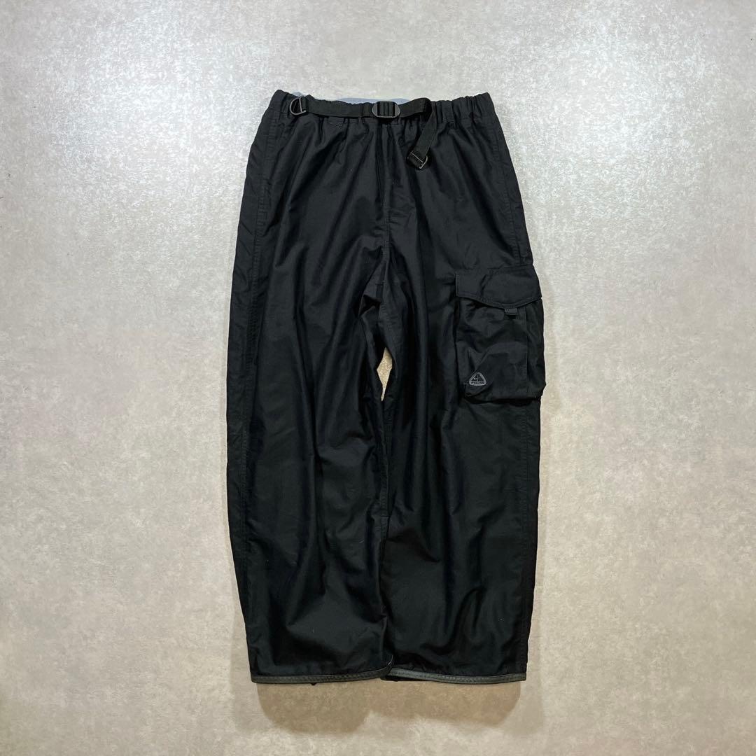 90s 00s NIKE ACG 極太ナイロンパンツ テック スキー ブラック