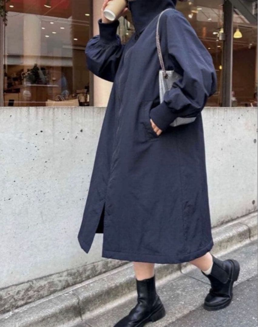 CIAOPANIC TYPY スタンドカラーボリュームスリーブコート ブラック