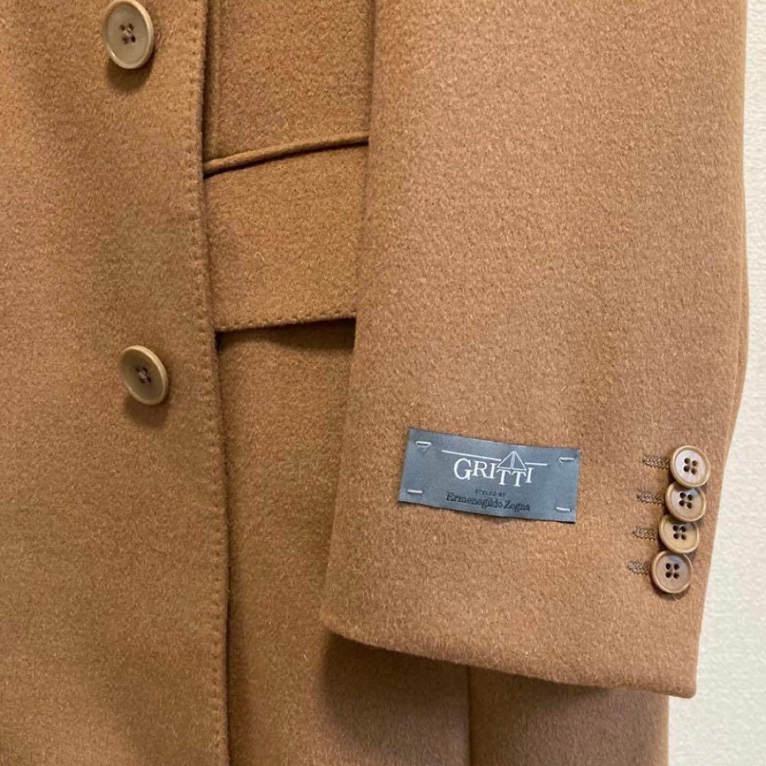 ❤️ゼニアZEGNA 新品　上品なデザインチェスターコート　正規品　溶けそうな生地