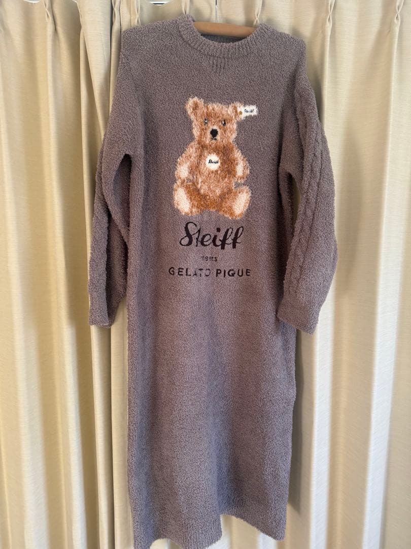 gelato pique Steiffパウダージャガードワンピース