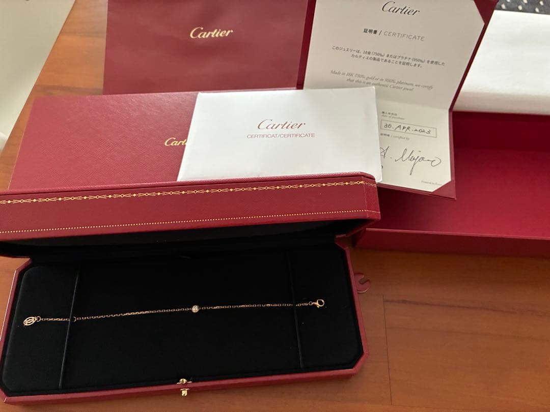 試着のみ【Cartier】カルティエ　ダムールブレスレット　LMピンクゴールド