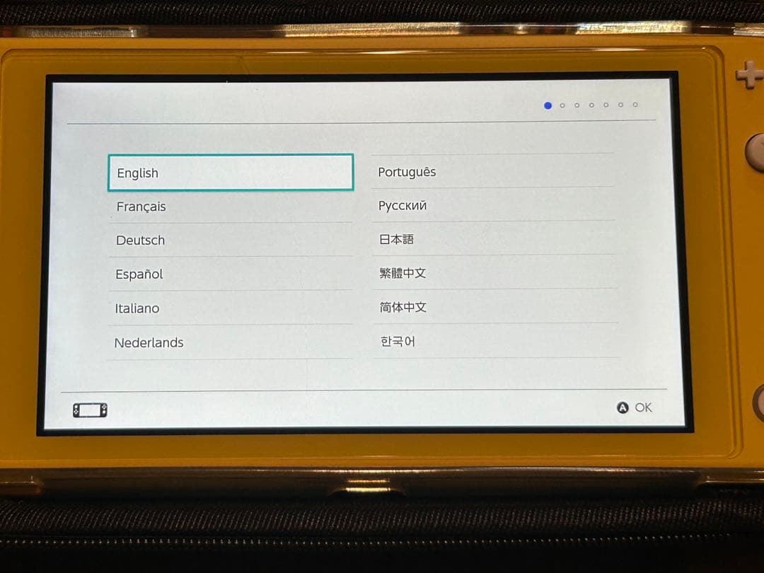 Nintendo Switch Lite イエロー クリアケース付き