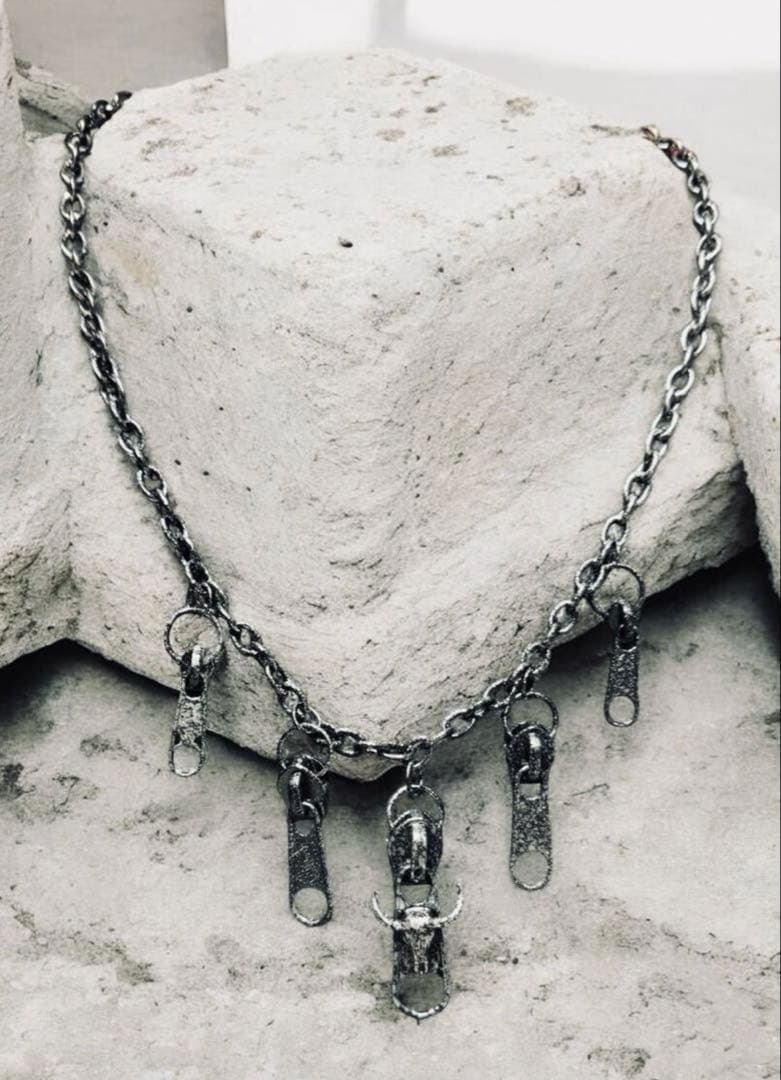 ★1点物★ジャンポールゴルチエ★ファスナースライダーバッファローネックレス