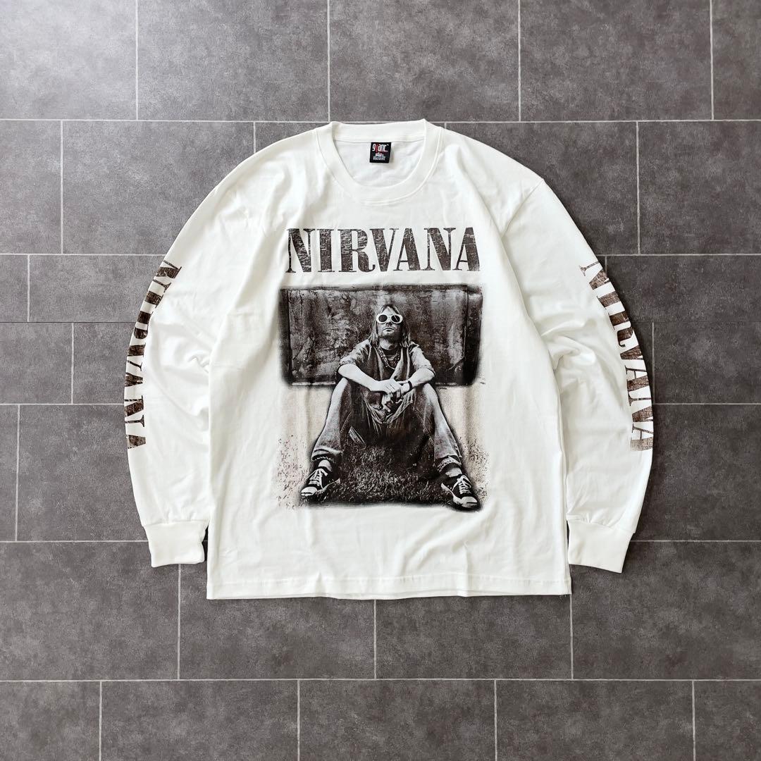 NIRVANA ニルヴァーナ カートコバーン L/S Tシャツ XL 長袖 白